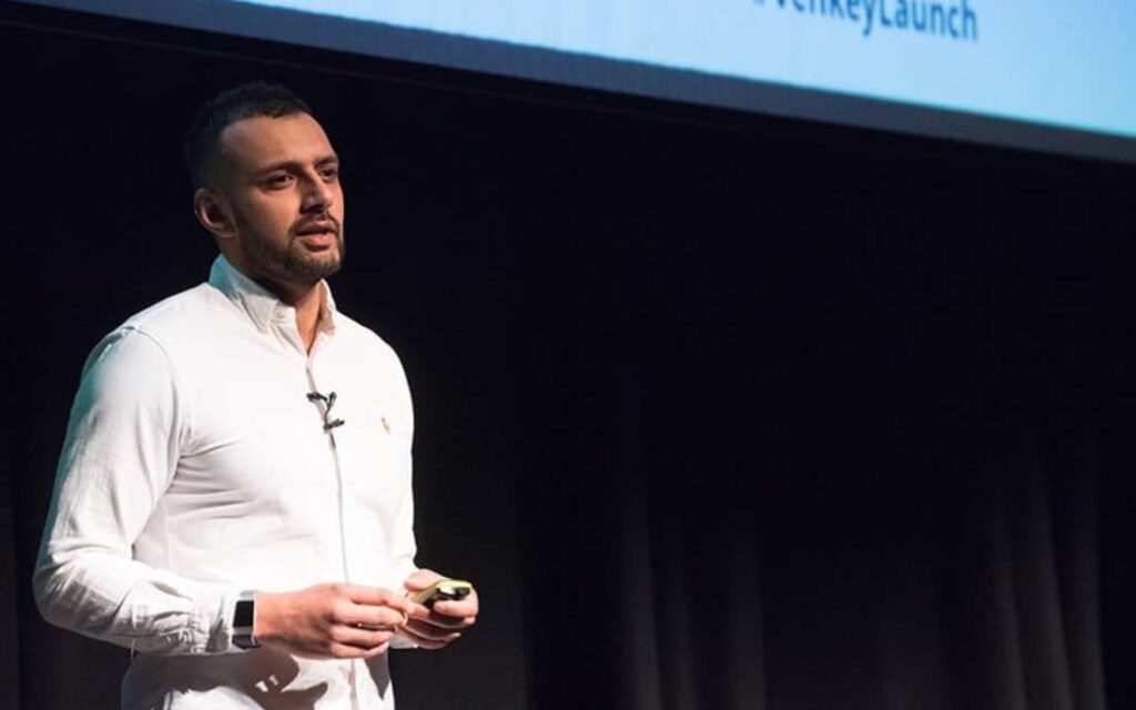 speaker at corporate event
