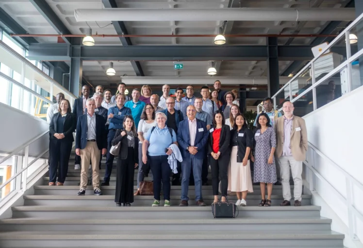 International conference delegates at a global logistics symposium