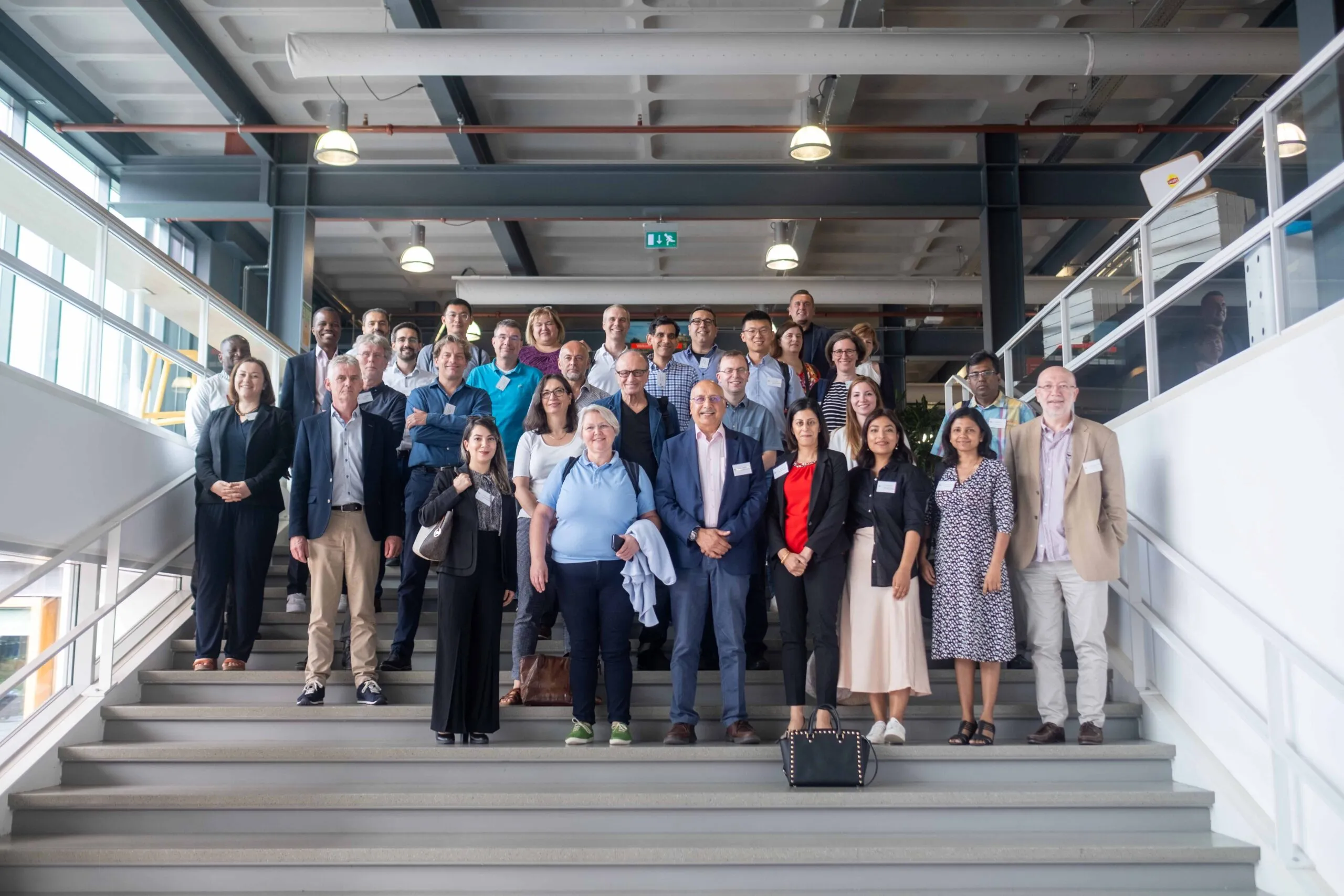 International conference delegates at a global logistics symposium
