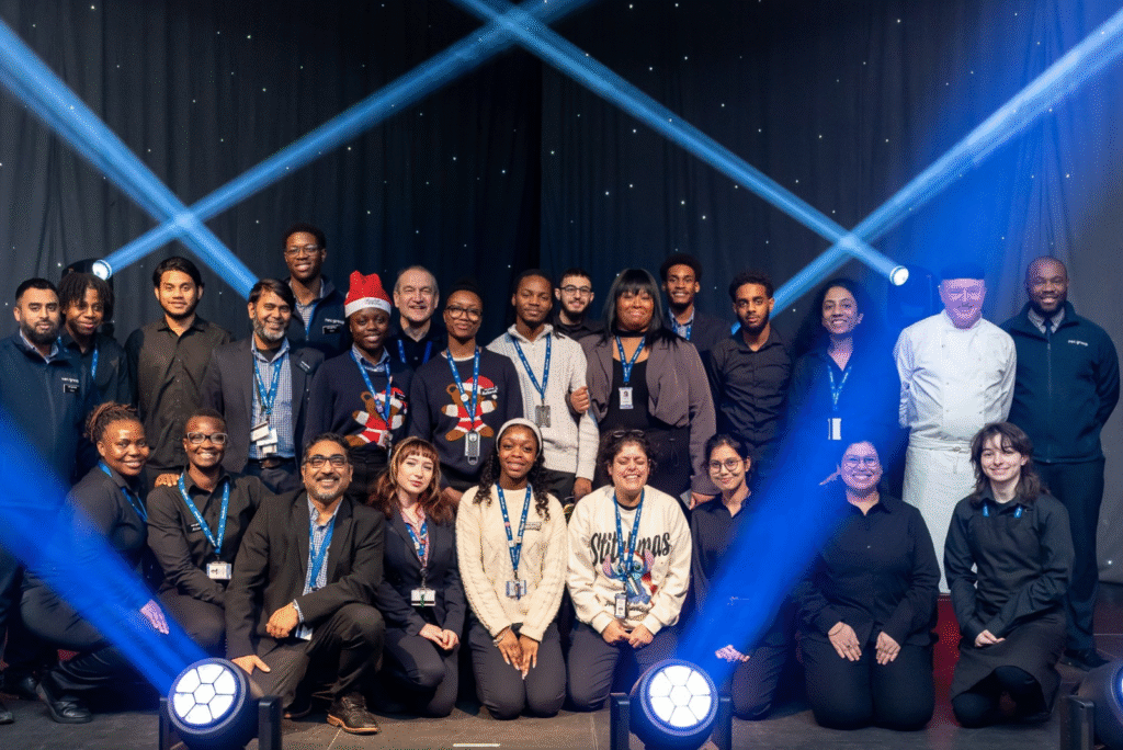 event staff at awards ceremony