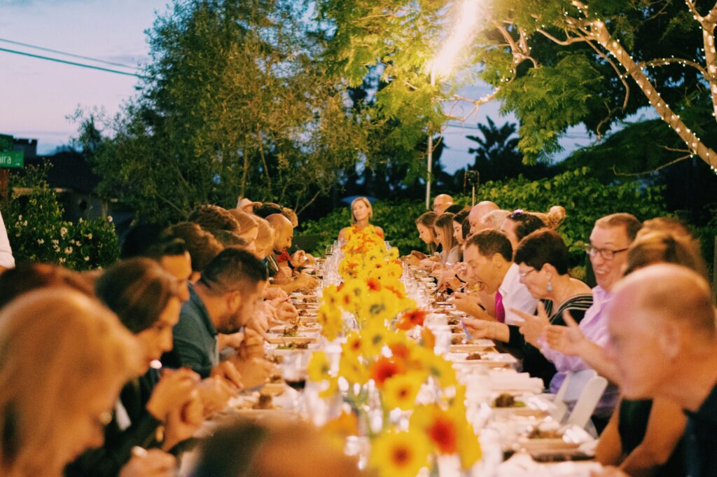 Outdoor group dinner — corporate incentive travel ideas in the UK often include exclusive private dining experiences