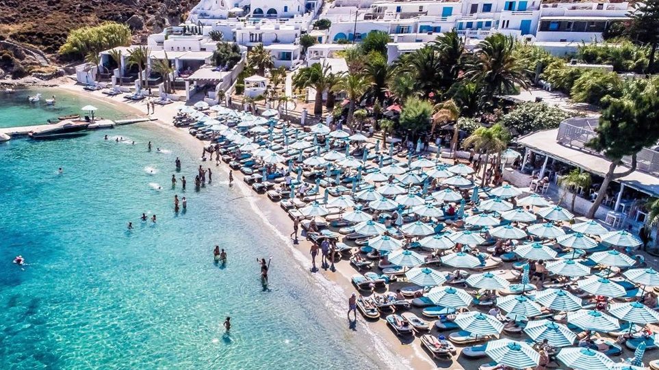 Scorpios beach club, Mykonos — a highlight of the Chillisauce corporate incentive trip